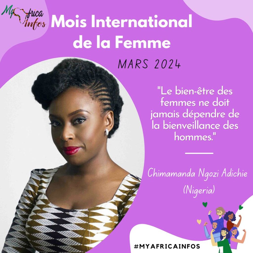Mois International de la femme - Chimamanda Ngozi Adichie - MyAfricaInfos