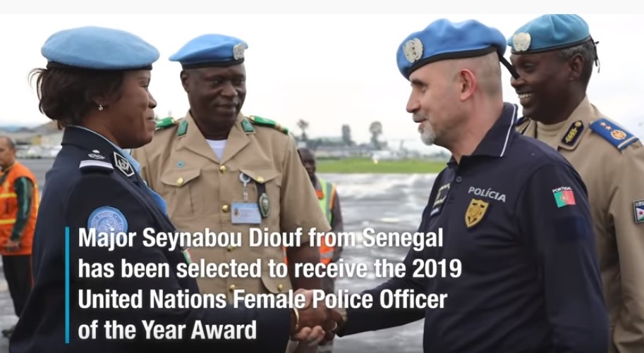 Major Seynabou Diouf a été s"lectionnée pour recevoir le Prix de la policière 2019