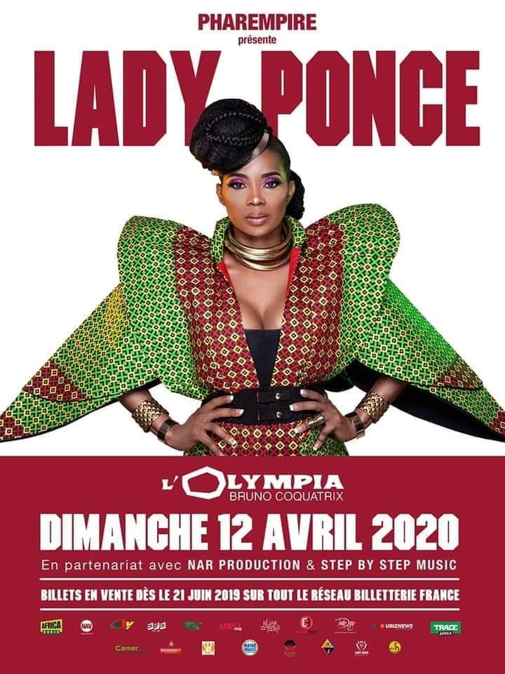 Concert : Lady Ponce à l’Olympia de Paris en présence de Samuel Eto’o