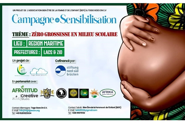 Togo Campagne De Lutte Contre Les Grossesses Pr Coces En Milieu Scolaire Myafricainfos